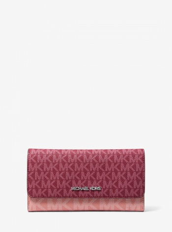 Jet Set Travel Signature Logo Tri-Fold Wallet
