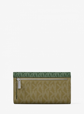 Jet Set Travel Signature Logo Tri-Fold Wallet