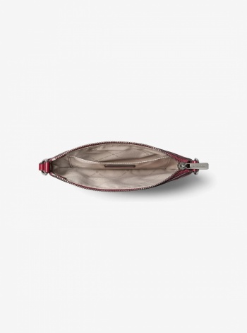 Jet Set Small Pebbled Leather Convertible Wristlet