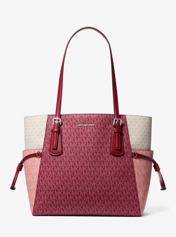 Voyager Large Color-Block Signature Logo Tote Bag