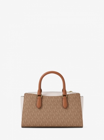Arden Small Color-Block Signature Logo Messenger Bag