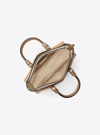 Arden Small Color-Block Signature Logo Messenger Bag