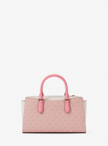 Arden Small Color-Block Signature Logo Messenger Bag