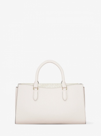 Arden Medium Leather Top-Zip Satchel