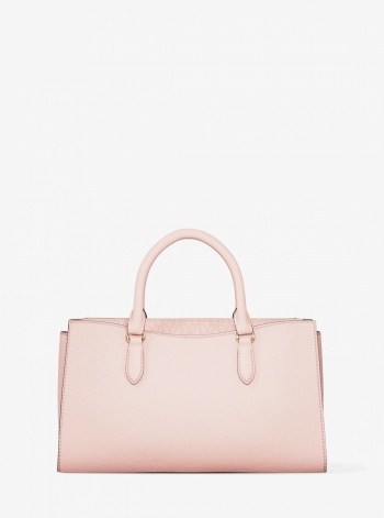 Arden Medium Leather Top-Zip Satchel