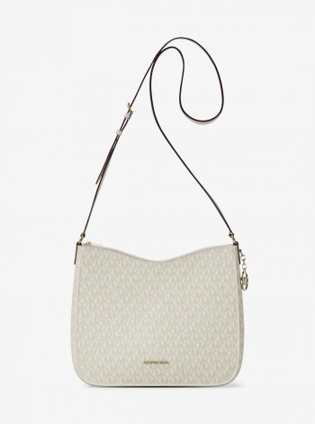 Nayla Medium Signature Logo Messenger Bag