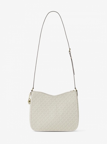 Nayla Medium Signature Logo Messenger Bag