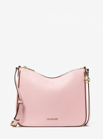 Nayla Medium Pebbled Leather Messenger Bag