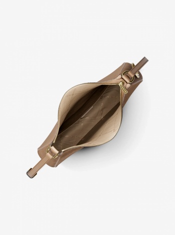Nayla Medium Pebbled Leather Messenger Bag