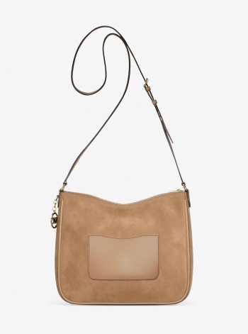 Nayla Medium Pebbled Leather Messenger Bag