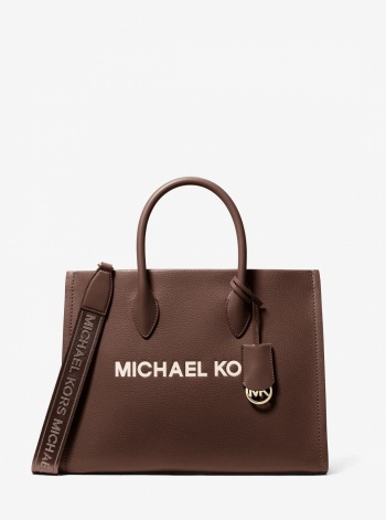 Mirella Medium Pebbled Leather Tote Bag