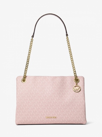 Christina Medium Signature Logo Messenger Bag