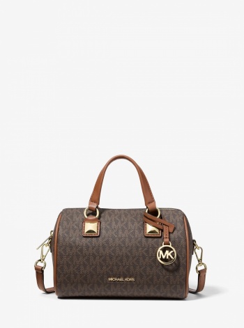 Grayson Small Signature Logo Duffel Crossbody Bag