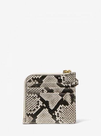 Jet Set Travel Medium Snake Embossed Chain Wallet