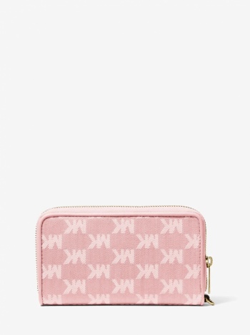 Jet Set Travel Large Logo Jacquard Denim Smartphone Wallet