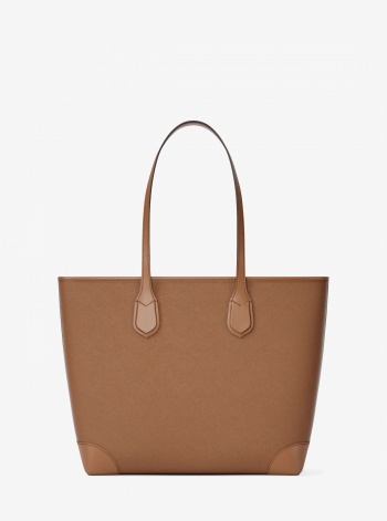 Eva Large Saffiano Leather Tote Bag
