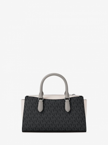 Arden Small Color-Block Signature Logo Messenger Bag