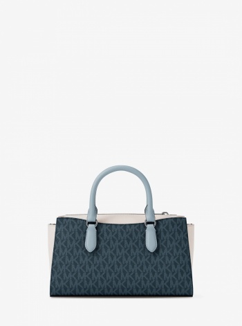 Arden Small Color-Block Signature Logo Messenger Bag