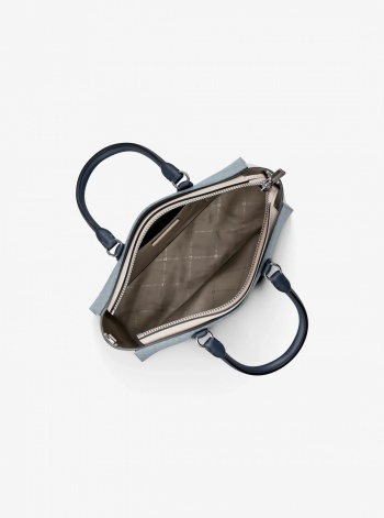 Arden Small Color-Block Signature Logo Messenger Bag