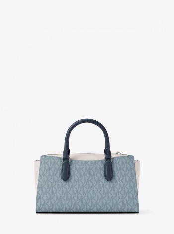 Arden Small Color-Block Signature Logo Messenger Bag