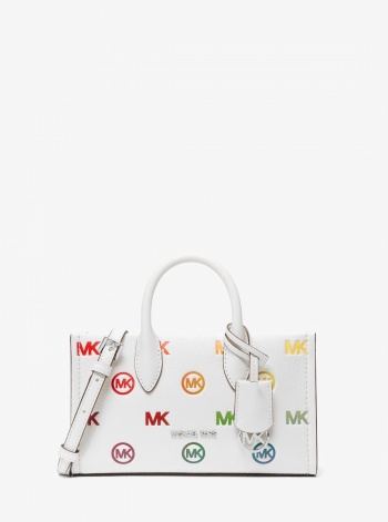 Mirella Small Rainbow Logo Embossed Convertible Crossbody Bag