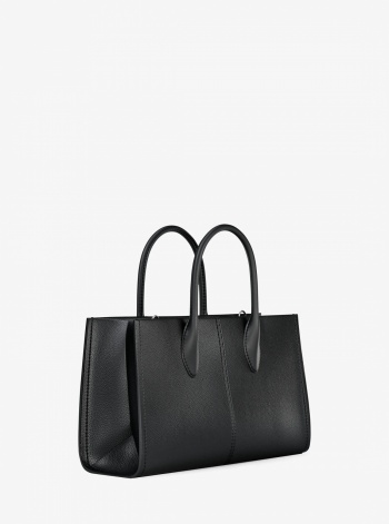 Mirella Medium Pebbled Leather Satchel