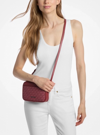 Jet Set Travel Small Signature Logo Camera Crossbody Bag