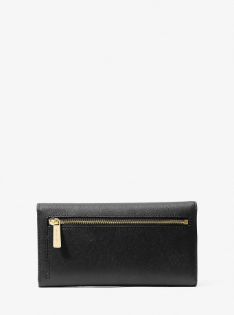 MICHAEL Michael Kors Jet Set Travel Crossgrain Leather Tri-Fold Wallet