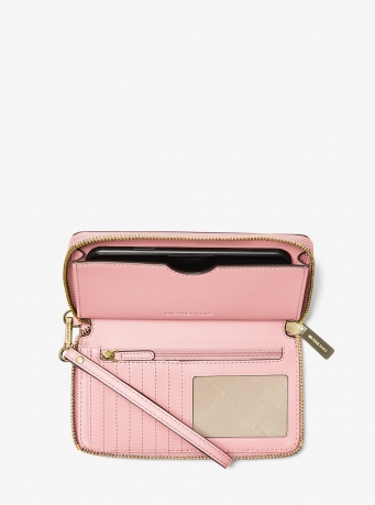 MICHAEL Michael Kors Large Pebbled Leather Smartphone Wristlet
