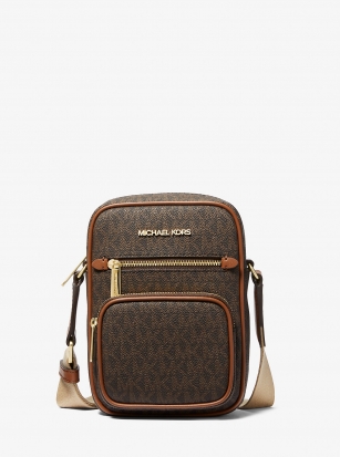 Michael Kors Jet Set Medium Signature Logo Crossbody Bag