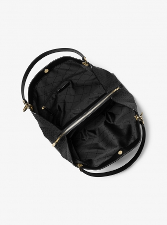 MICHAEL Michael Kors Christina Large Signature Logo Shoulder Bag