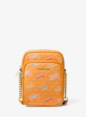 MICHAEL Michael Kors Jet Set Medium Printed Signature Logo Crossbody Bag