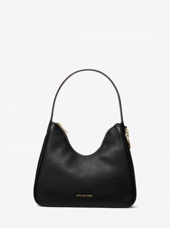 Nayla Small Pebbled Leather Hobo Shoulder Bag