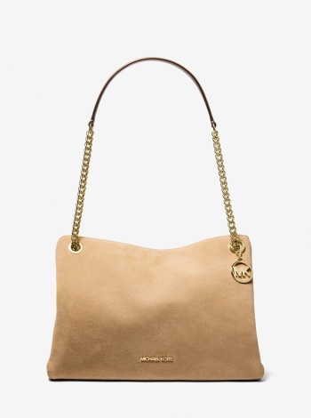 Christina Medium Suede Messenger Bag