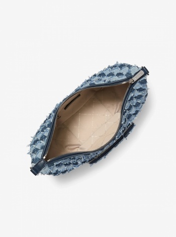 Merritt Medium Patchwork Denim Convertible Shoulder Bag
