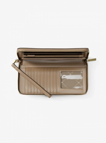 Jet Set Travel Large Pebbled Leather Wristlet
