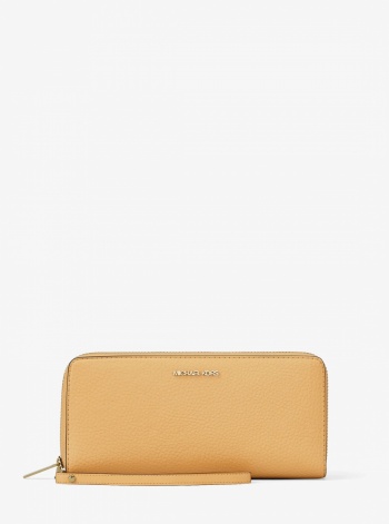 Jet Set Travel Large Pebbled Leather Wristlet