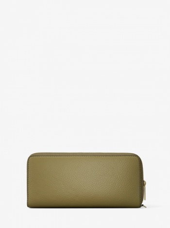 Jet Set Travel Large Pebbled Leather Wristlet