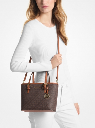 Michael Kors Jet Set Travel Extra-Small Logo Top-Zip Tote Bag
