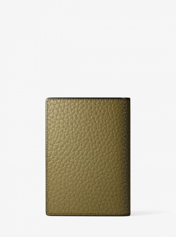 Michael Kors Mens Cooper Pebbled Leather Bi-Fold Card Case