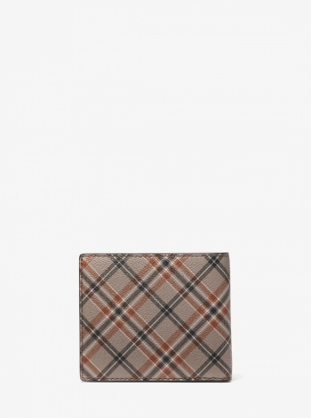 Michael Kors Mens Cooper Plaid Print Wallet