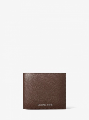 Michael Kors Mens Cooper Pebbled Leather Billfold Wallet With Passcase