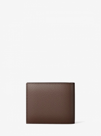 Michael Kors Mens Cooper Pebbled Leather Billfold Wallet With Passcase