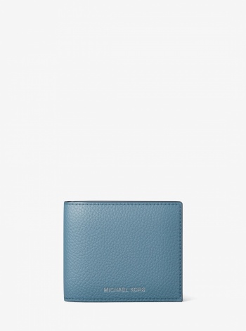 Michael Kors Mens Cooper Pebbled Leather Billfold Wallet With Passcase
