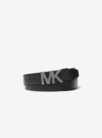 Michael Kors Mens Reversible Signature Logo and Leather Belt
