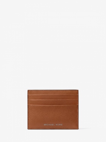 Michael Kors Mens Cooper Pebbled Leather Card Case