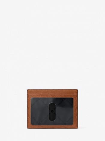 Michael Kors Mens Cooper Pebbled Leather Card Case