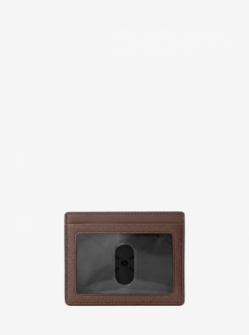 Michael Kors Mens Cooper Pebbled Leather Card Case