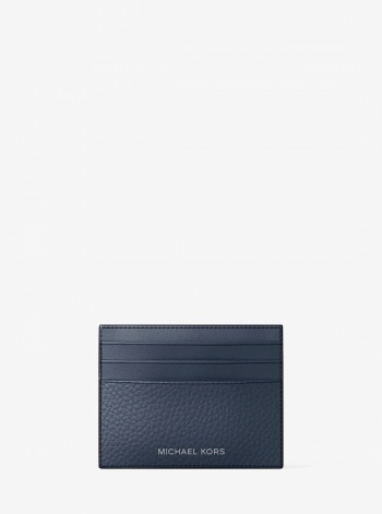 Michael Kors Mens Cooper Pebbled Leather Card Case
