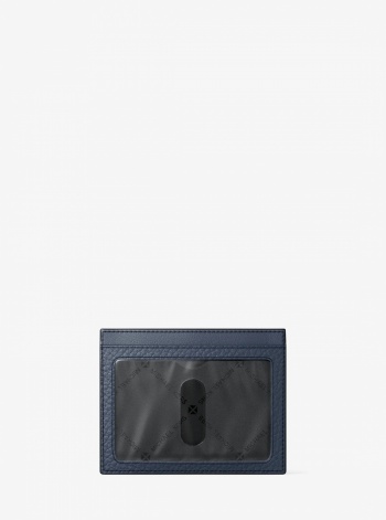 Michael Kors Mens Cooper Pebbled Leather Card Case